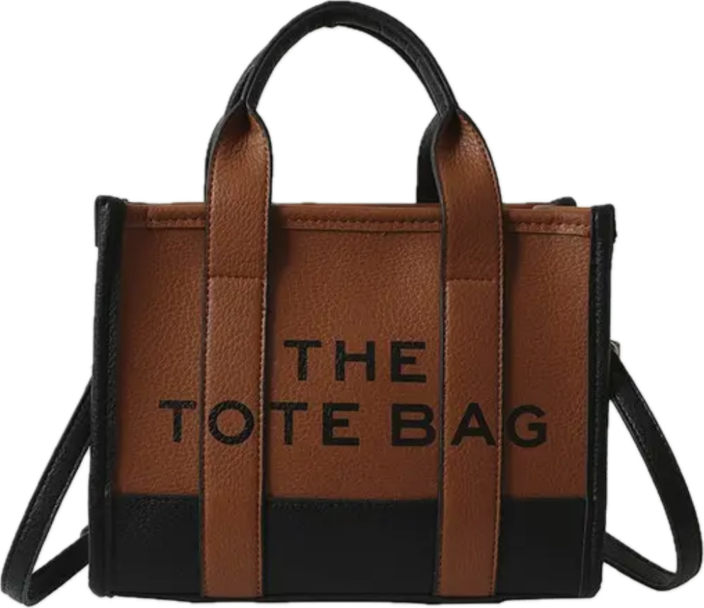 Two Tone Tote Bag the Best Bag in Vegan Leather Cross Body