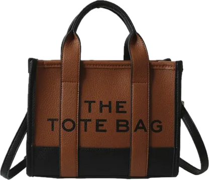 Two Tone Tote Bag the Best Bag in Vegan Leather Cross Body